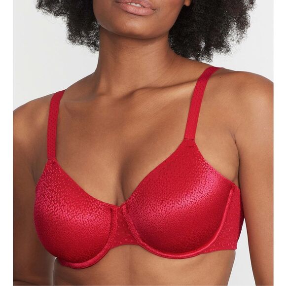 Wacoal NWT Back Appeal Underwire Bra brilliant red full coverage Bra 34D - Picture 1 of 7